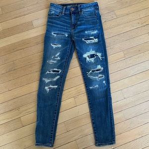 American Eagle Hi-Rise Jegging Crop. Size 0